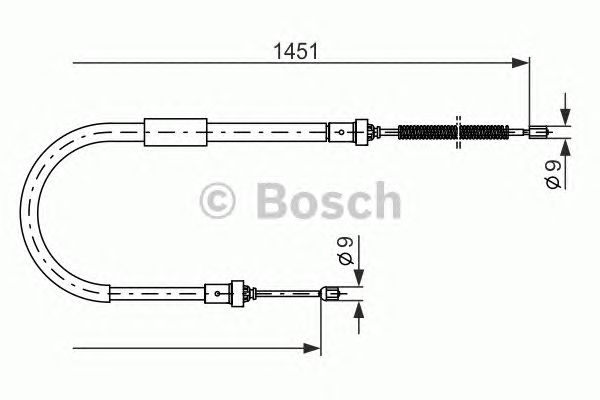 Трос ручника BOSCH 1 987 477 966