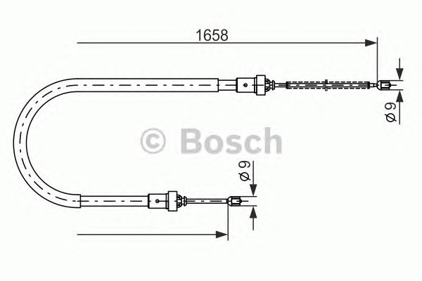 Трос ручника BOSCH 1 987 482 234