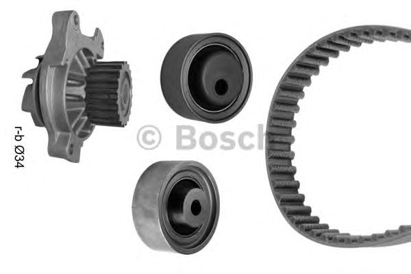 Помпа + комплект ГРМ BOSCH 1 987 948 877