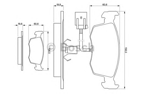 Тормозные колодки BOSCH 0 986 424 352