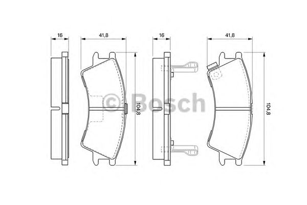 Тормозные колодки BOSCH 0 986 424 575
