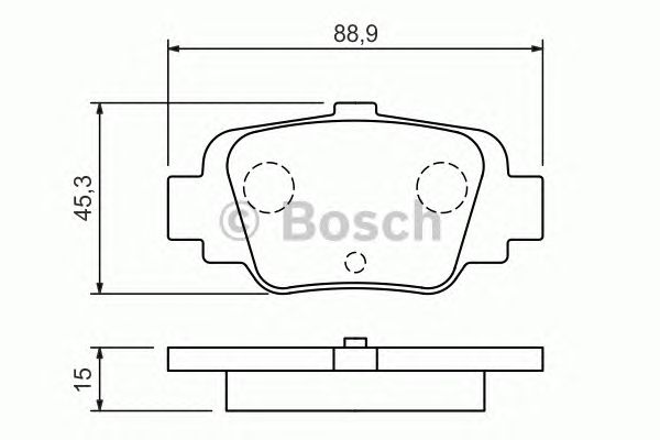Тормозные колодки BOSCH 0 986 424 800
