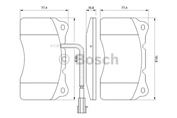 Тормозные колодки BOSCH 0 986 494 069