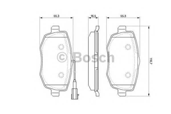 Тормозные колодки BOSCH 0 986 494 075