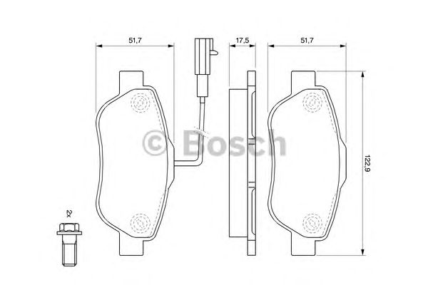 Тормозные колодки BOSCH 0 986 494 114
