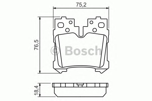 Тормозные колодки BOSCH 0 986 494 424