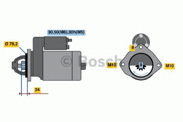 Стартер BOSCH 0 001 109 025