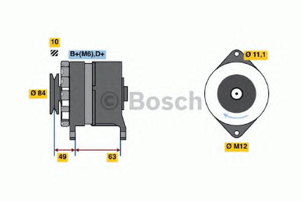 Генератор BOSCH 0 120 489 337