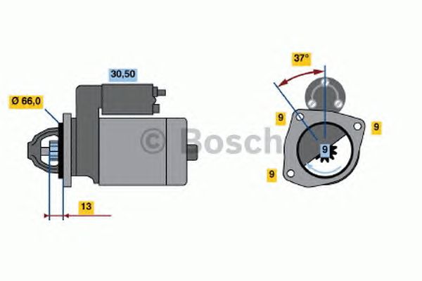 Стартер BOSCH 0 986 017 770