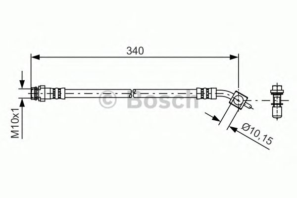 Тормозной шланг BOSCH 1 987 481 424