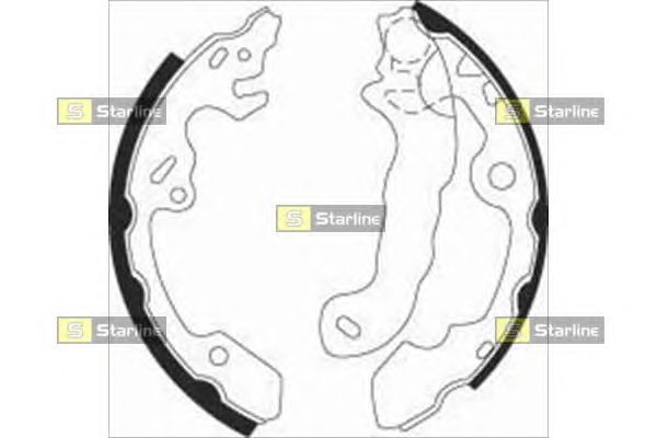 Тормозные колодки STARLINE BC 07380