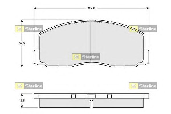 Тормозные колодки STARLINE BD S119