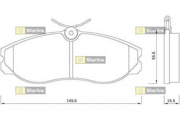 Тормозные колодки STARLINE BD S257