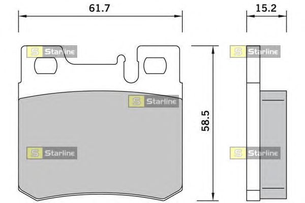 Тормозные колодки STARLINE BD S385
