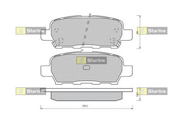 Тормозные колодки STARLINE BD S418