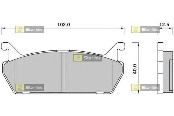 Тормозные колодки STARLINE BD S422