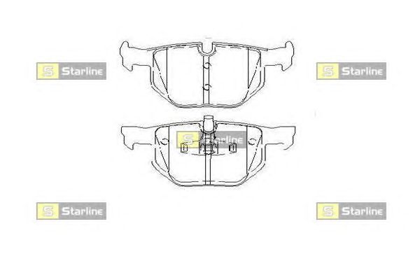 Тормозные колодки STARLINE BD S452