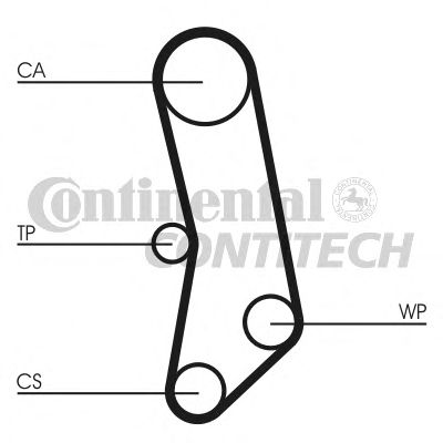 Комплект ременя ГРМ CONTITECH CT503K1