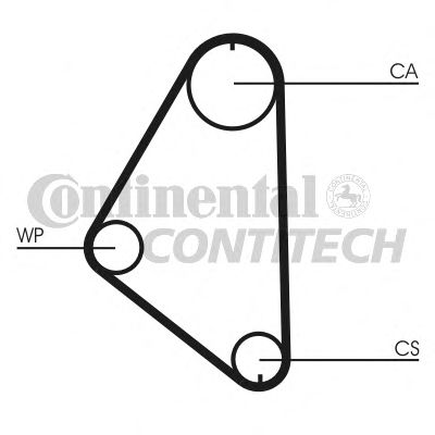 Помпа + комплект ГРМ CONTITECH CT558WP1