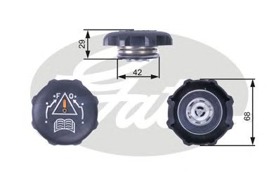 Пробка расширительного бачка GATES RC239