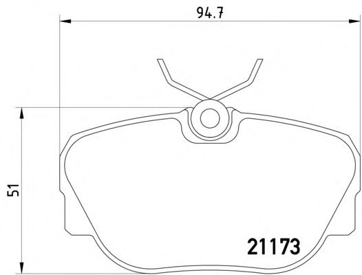Тормозные колодки TEXTAR 2117302