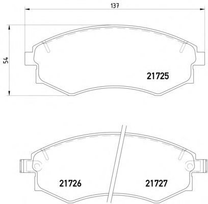 Тормозные колодки TEXTAR 2172501