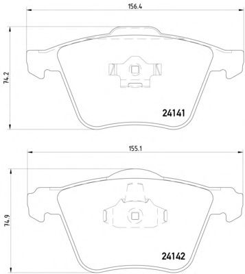 Тормозные колодки TEXTAR 2414101