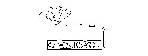 Комплект високовольтних проводів BREMI 573/100