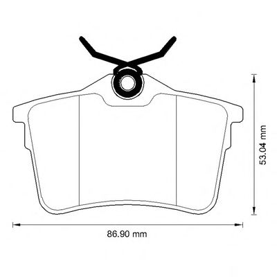 Тормозные колодки JURID 573289J