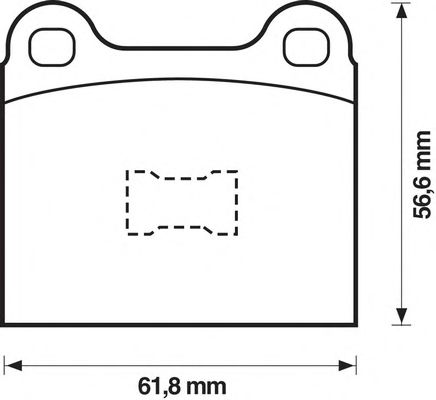 Тормозные колодки BENDIX 571221X