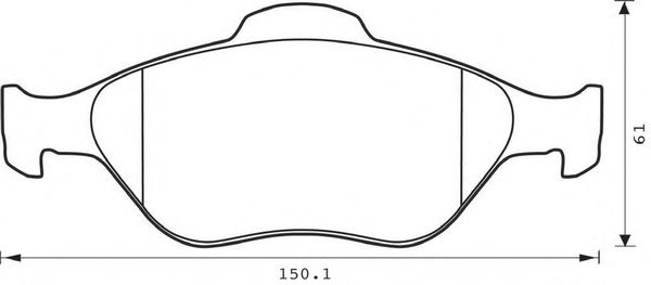 Тормозные колодки BENDIX 573041B