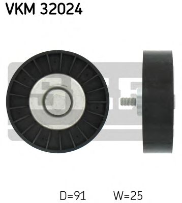 Направляющий / паразитный ролик  поликлинового ремня SKF VKM 32024