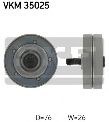 Направляющий / паразитный ролик поликлинового ремня SKF VKM 35025