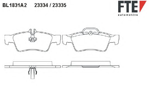 Тормозные колодки FTE BL1831A2