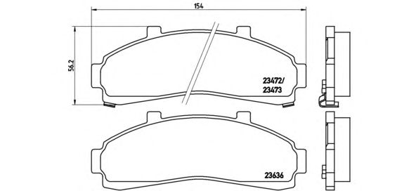 Тормозные колодки BREMBO P 24 041