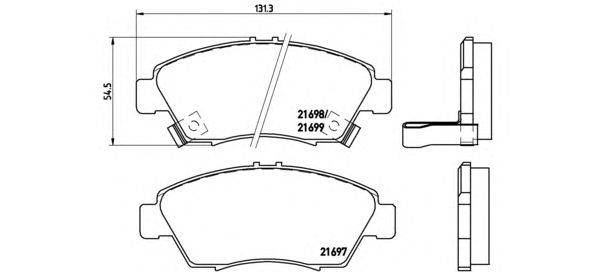 Тормозные колодки BREMBO P 28 024