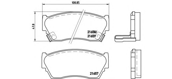 Тормозные колодки BREMBO P 56 027