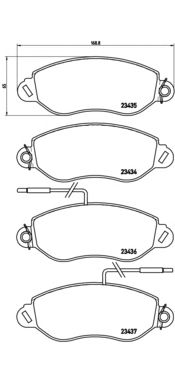 Тормозные колодки BREMBO P 56 042