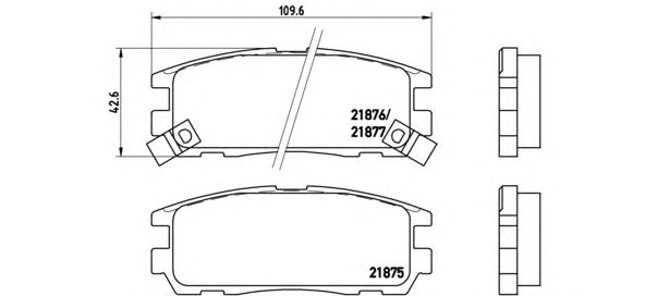 Тормозные колодки BREMBO P 59 021