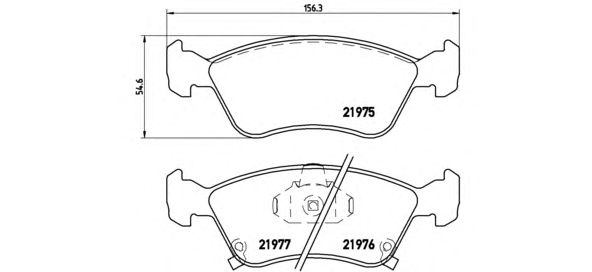 Гальмівні колодки BREMBO P 83 041