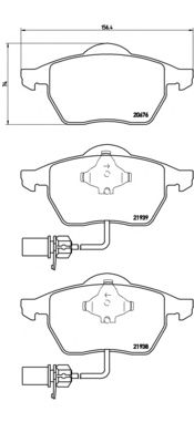 Тормозные колодки BREMBO P 85 037