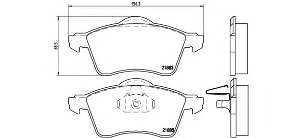 Тормозные колодки BREMBO P 85 047