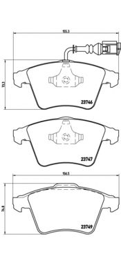 Тормозные колодки BREMBO P 85 081