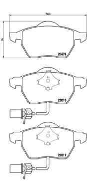 Тормозные колодки BREMBO P 85 085