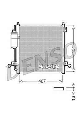 Радиатор кондиционера DENSO DCN45001