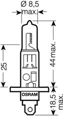 Лампа накаливания OSRAM 64150NBU (фара дальнего света, основная фара, противотуманная фара; Лампа накаливания, основная фара, фара с авт. системой стабилизации)