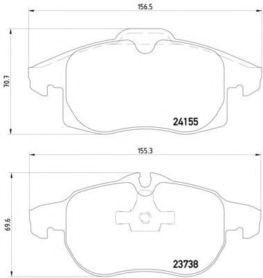 Тормозные колодки MINTEX MDB2837
