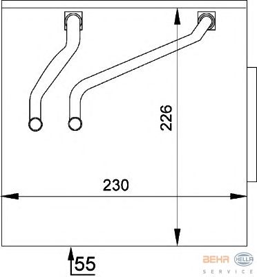Испаритель кондиционера HELLA 8FV 351 211-141