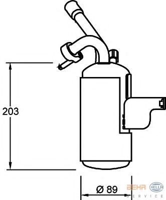Осушитель кондиционера HELLA 8FT 351 335-051