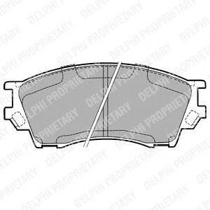Тормозные колодки DELPHI LP1063